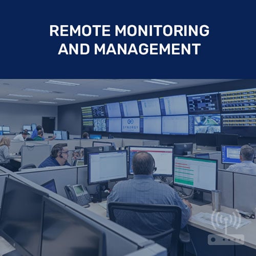 IT employees monitoring network traffic